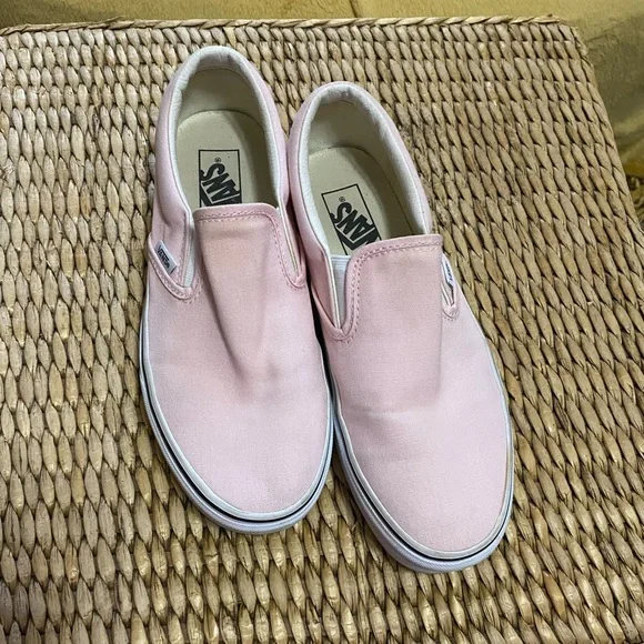 Vans Women's Pink Slip-On Shoes | size 9 - Picture 2 of 6